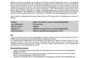 Agent-e en premiers secours et soins préhospitaliers