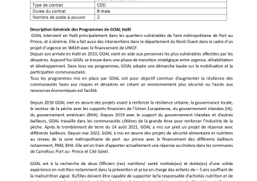 2 Officier (cières) de nutrition & santé