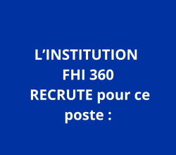 Directrice du projet Haïti, STRIDES