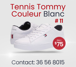 Chaussures Tommy pour hommes #11 – Blanc