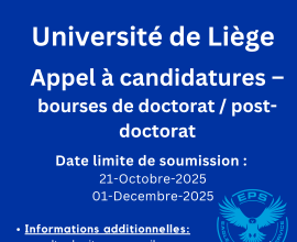 Appel à candidatures – bourses de doctorat