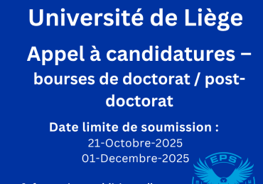 Appel à candidatures – bourses de doctorat